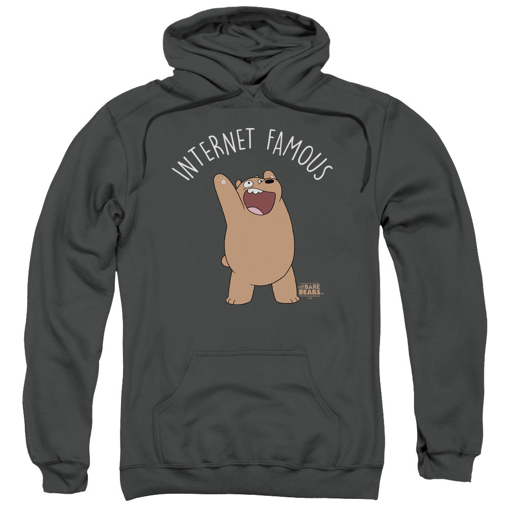 We Bare Bears Internet Famous Mens Hoodie Charcoal