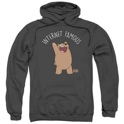 We Bare Bears Internet Famous Mens Hoodie Charcoal
