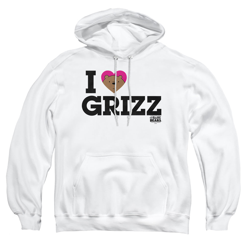 We Bare Bears Heart Grizz Mens Hoodie White