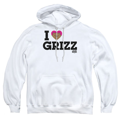 We Bare Bears Heart Grizz Mens Hoodie White