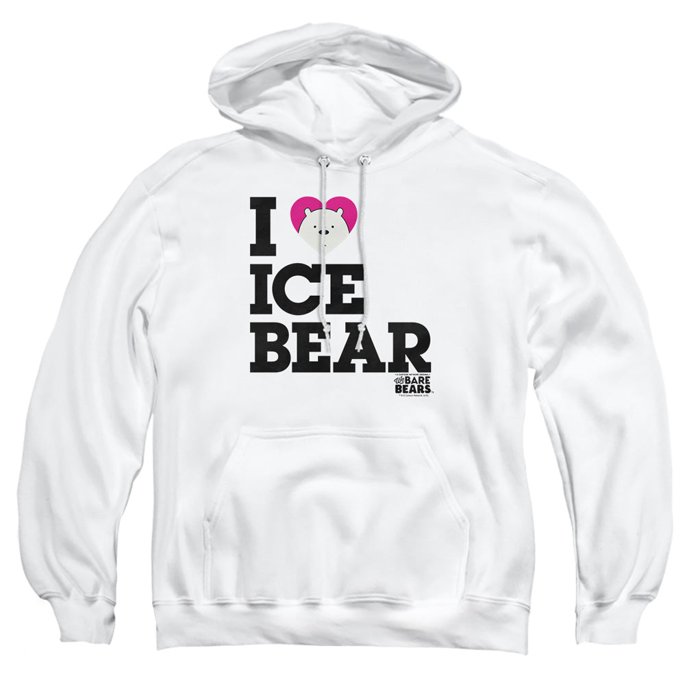 We Bare Bears Heart Ice Bear Mens Hoodie White