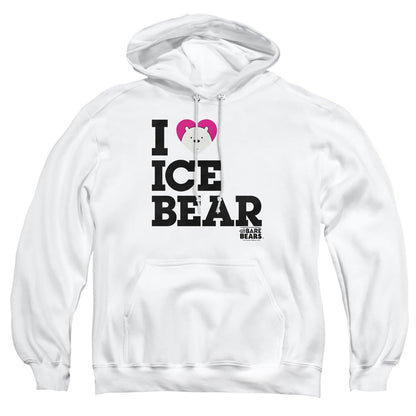 We Bare Bears Heart Ice Bear Mens Hoodie White