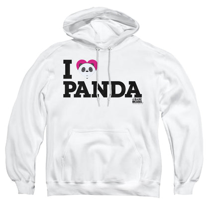 We Bare Bears Heart Panda Mens Hoodie White