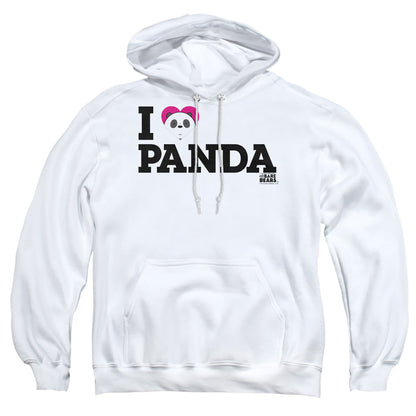We Bare Bears Heart Panda Mens Hoodie White