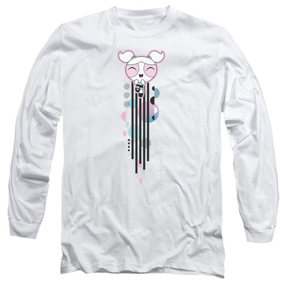 Powerpuff Girls Bubbles Streak Mens Long Sleeve Shirt White
