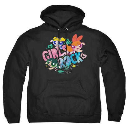 Powerpuff Girls Girls Rock Mens Hoodie Black
