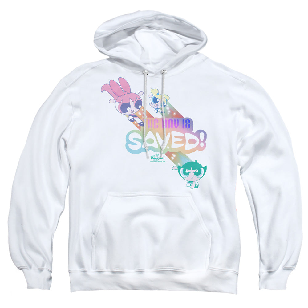 Powerpuff Girls The Day Is Saved Mens Hoodie White