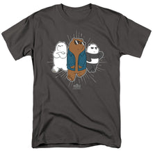 Load image into Gallery viewer, We Bare Bears Jacket Mens T Shirt Charcoal
