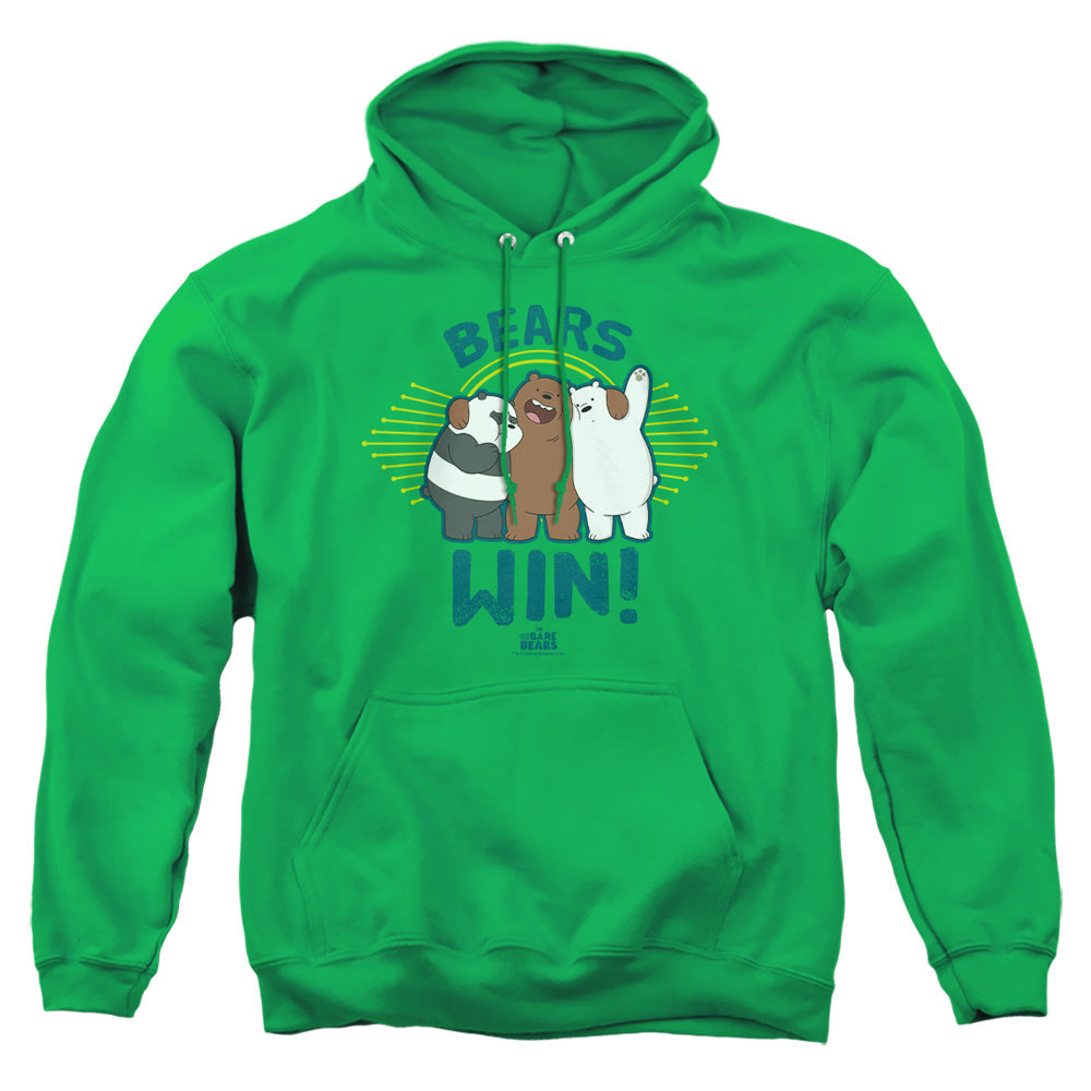 We Bare Bears Bears Win Mens Hoodie Kelly Green