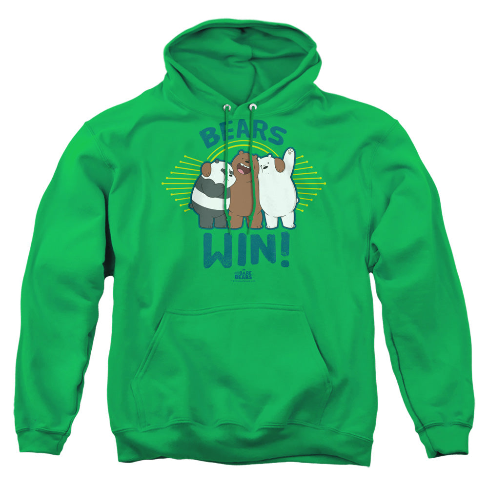 We Bare Bears Bears Win Mens Hoodie Kelly Green