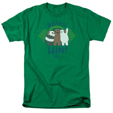 Load image into Gallery viewer, We Bare Bears Bears Win Mens T Shirt Kelly Green
