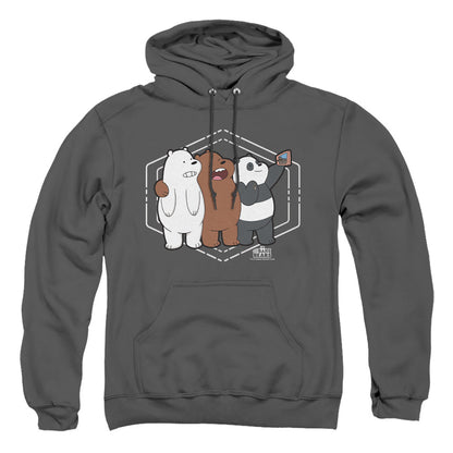 We Bare Bears Selfie Mens Hoodie Charcoal