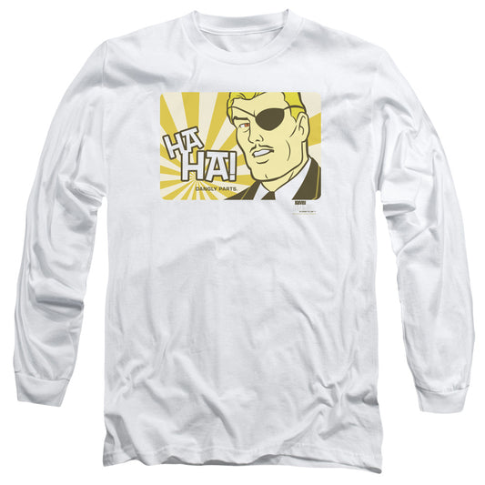 Harvey Birdman Phil Ken Sebben Mens Long Sleeve Shirt White Officially Licensed