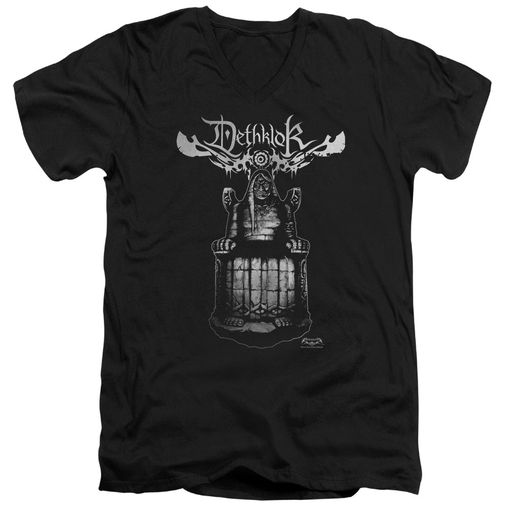 Metalocalypse Statue Mens Slim Fit V Neck T Shirt Black