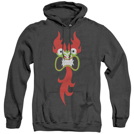 Samurai Jack Aku Face Heather Mens Hoodie Black