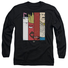 Load image into Gallery viewer, Aqua Teen Hunger Force Group Tiles Mens Long Sleeve Shirt Black
