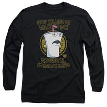 Load image into Gallery viewer, Aqua Teen Hunger Force Stop Mens Long Sleeve Shirt Black
