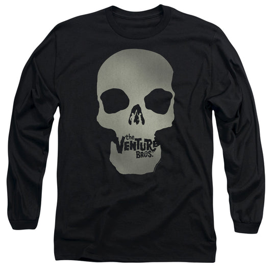 The Venture Bros Skull Logo Mens Long Sleeve Shirt Black Officially Licensed
