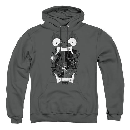 Samurai Jack Divisive Mens Hoodie Charcoal