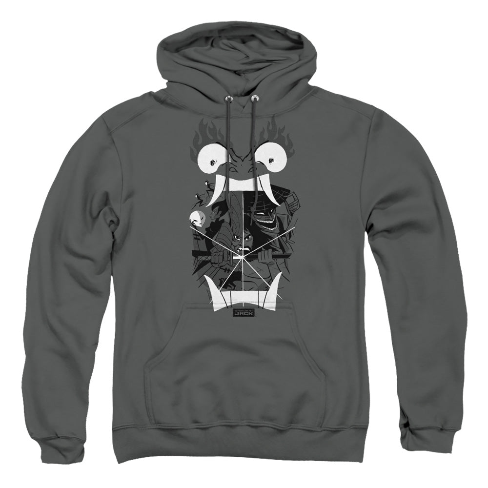Samurai Jack Divisive Mens Hoodie Charcoal