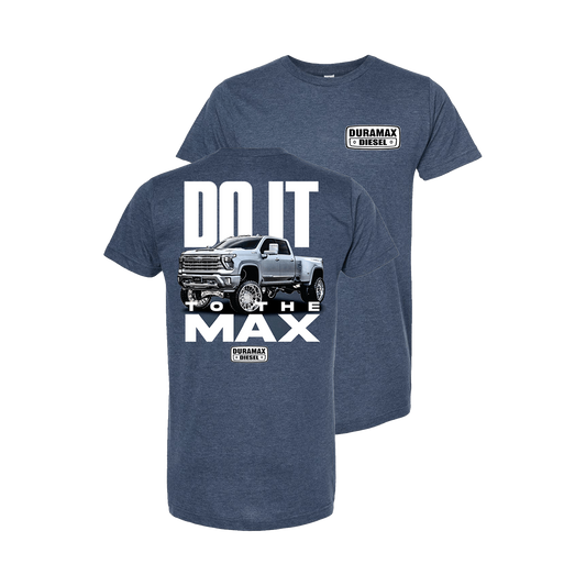 Chevy Trucks "Do It To The Max Duramax" Mens T Shirt Blue