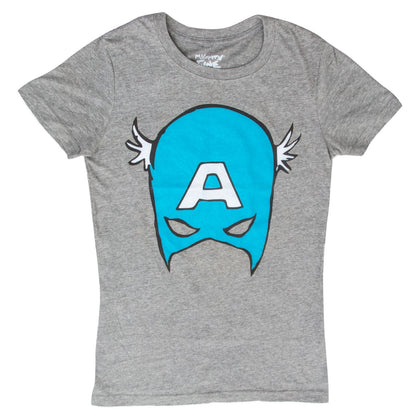 Captain America Big Blue A Mask T Shirt