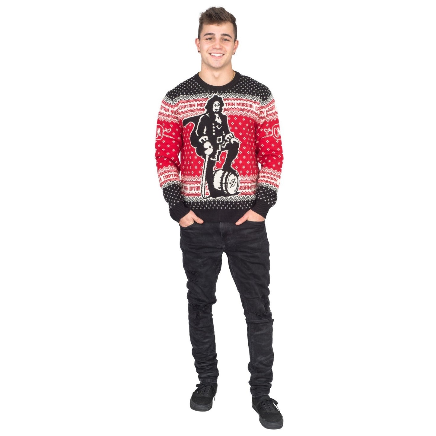 Captain Morgan The Standing Captain Ugly Christmas Sweater