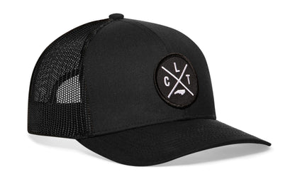 Charlotte Trucker Haka Hat Black CLT X Snapback
