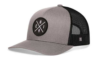 Chicago Trucker Haka Hat Gray-Black CHI X Snapback