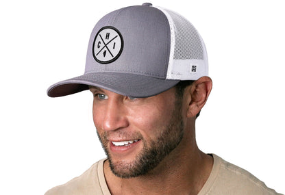 Chicago Trucker Haka Hat Gray-White CHI X Snapback