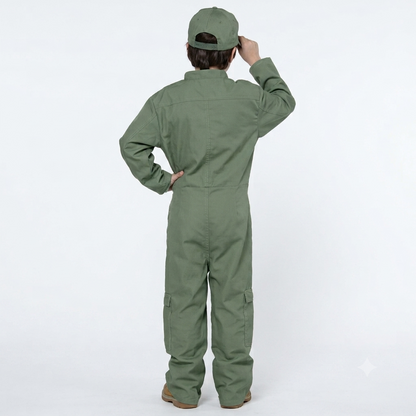 US Air Force Pilot Uniform Military Soldier Child Costume