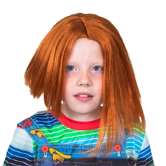 Chuckie Good Guys Doll Halloween Costume Accessory Wig Red Hair Cosplay