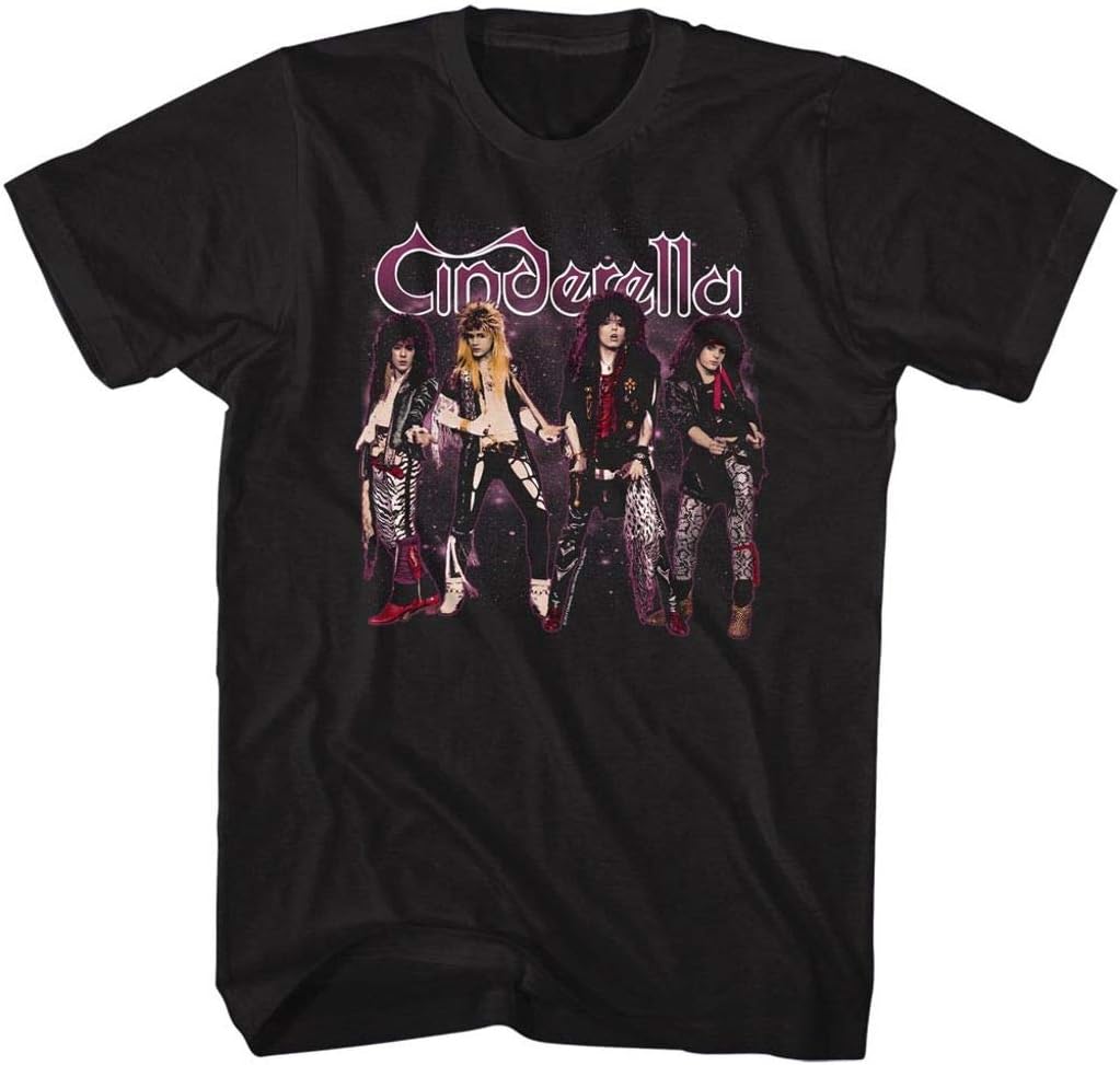 Cinderella 80s Band Mens T Shirt Black
