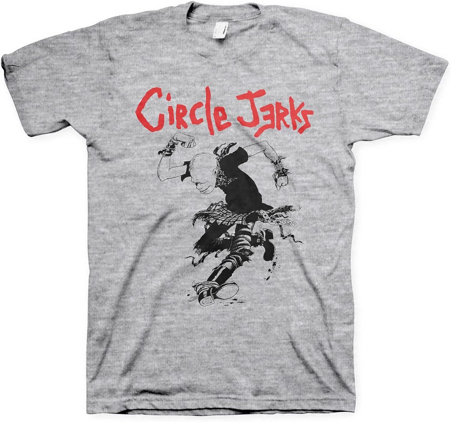 Circle Jerks Skank Man Officially Licensed Mens T Shirt Grey