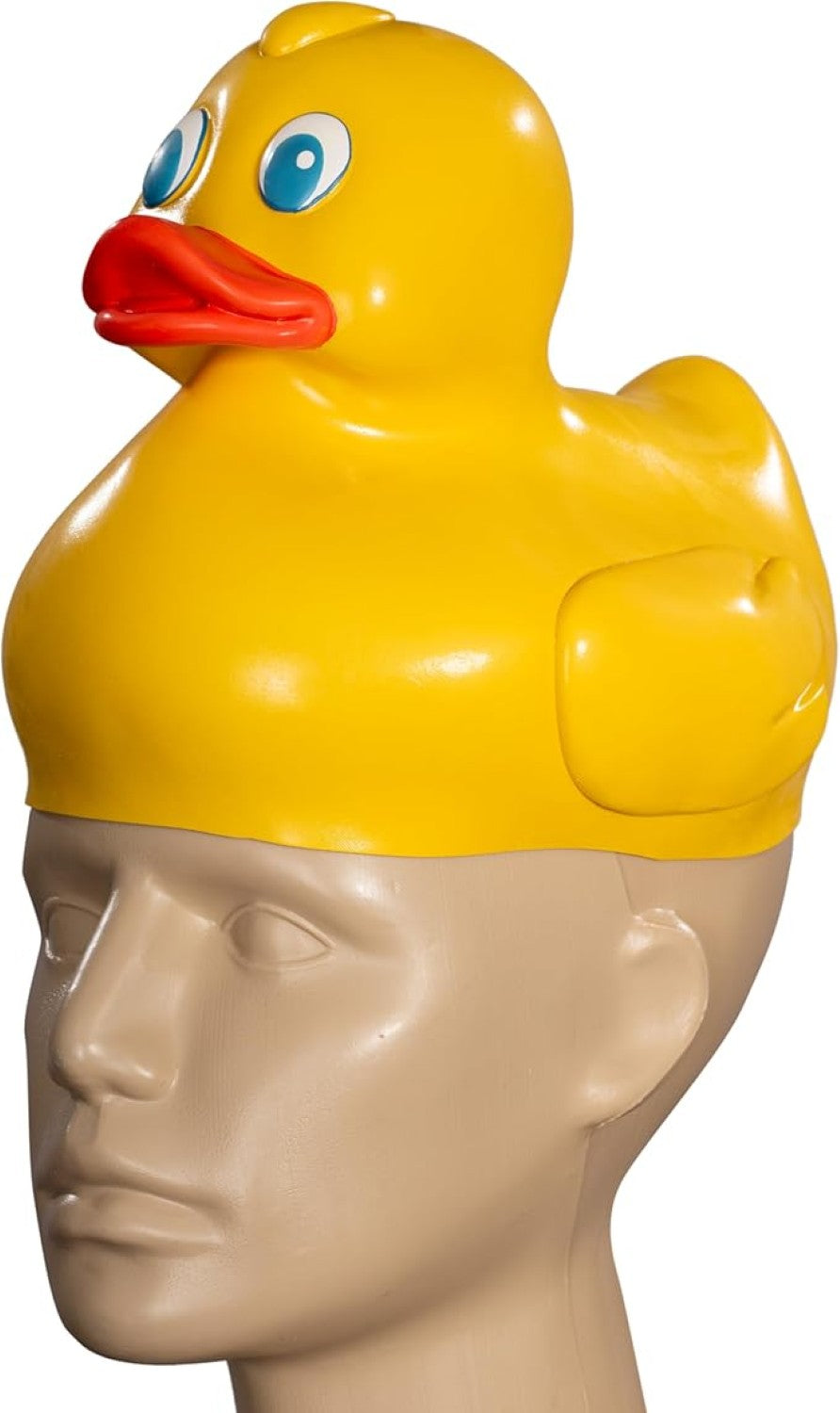Classic Yellow Rubber Duck Costume Hat Halloween Accessory Adult Duck Head Design 21-Inch Size