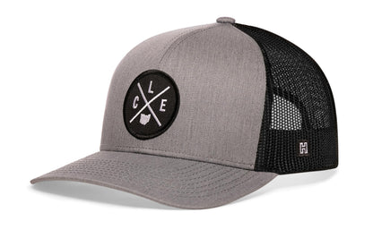 Cleveland Trucker Haka Hat Gray-Black CLE X Snapback
