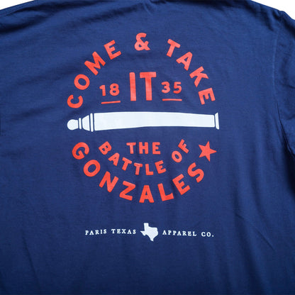 Paris Texas Apparel Co. Come and Take It Pocket Mens T Shirt Navy Blue