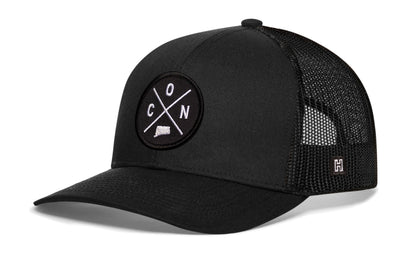Connecticut Trucker Haka Hat Black CON X Snapback
