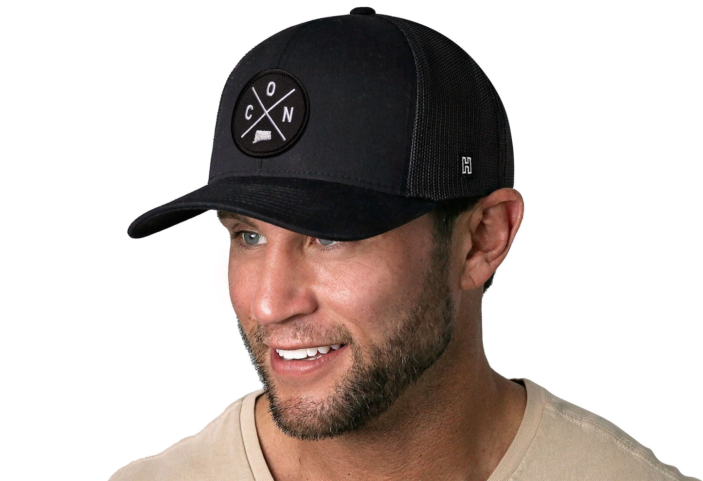 Connecticut Trucker Haka Hat Black CON X Snapback
