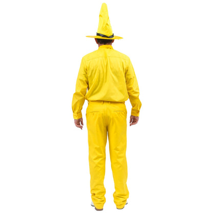 Curious Monkey Man in The Yellow Hat Costume Halloween Costume Cosplay
