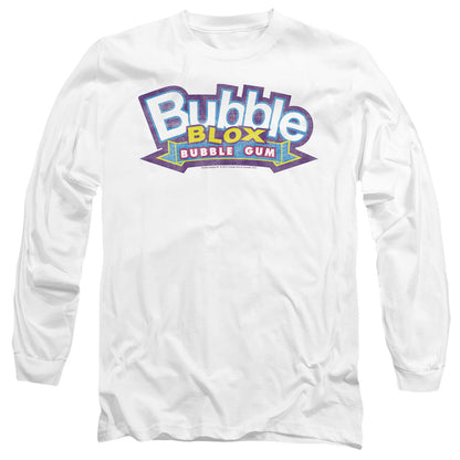 Dubble Bubble Bubble Blox Mens Long Sleeve Shirt White Officially Licensed