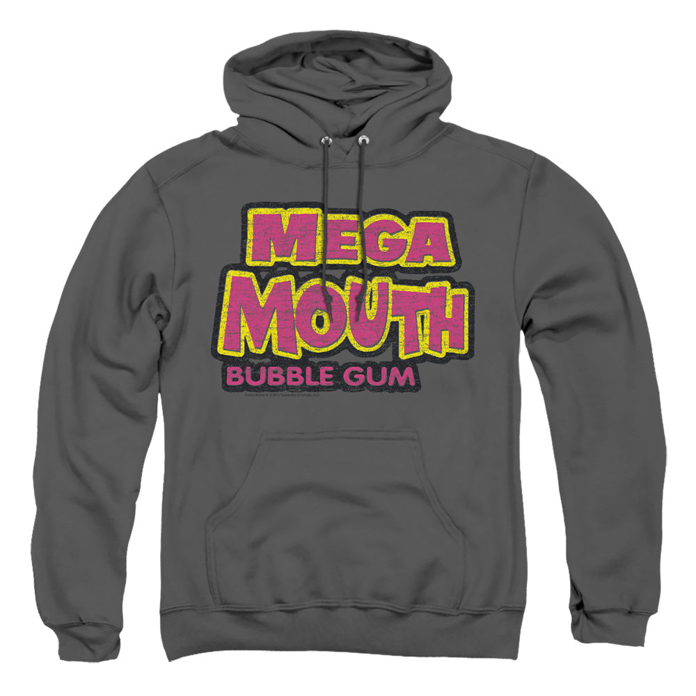 Dubble Bubble Mega Mouth Mens Hoodie Charcoal