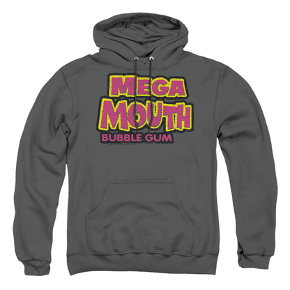 Dubble Bubble Mega Mouth Mens Hoodie Charcoal