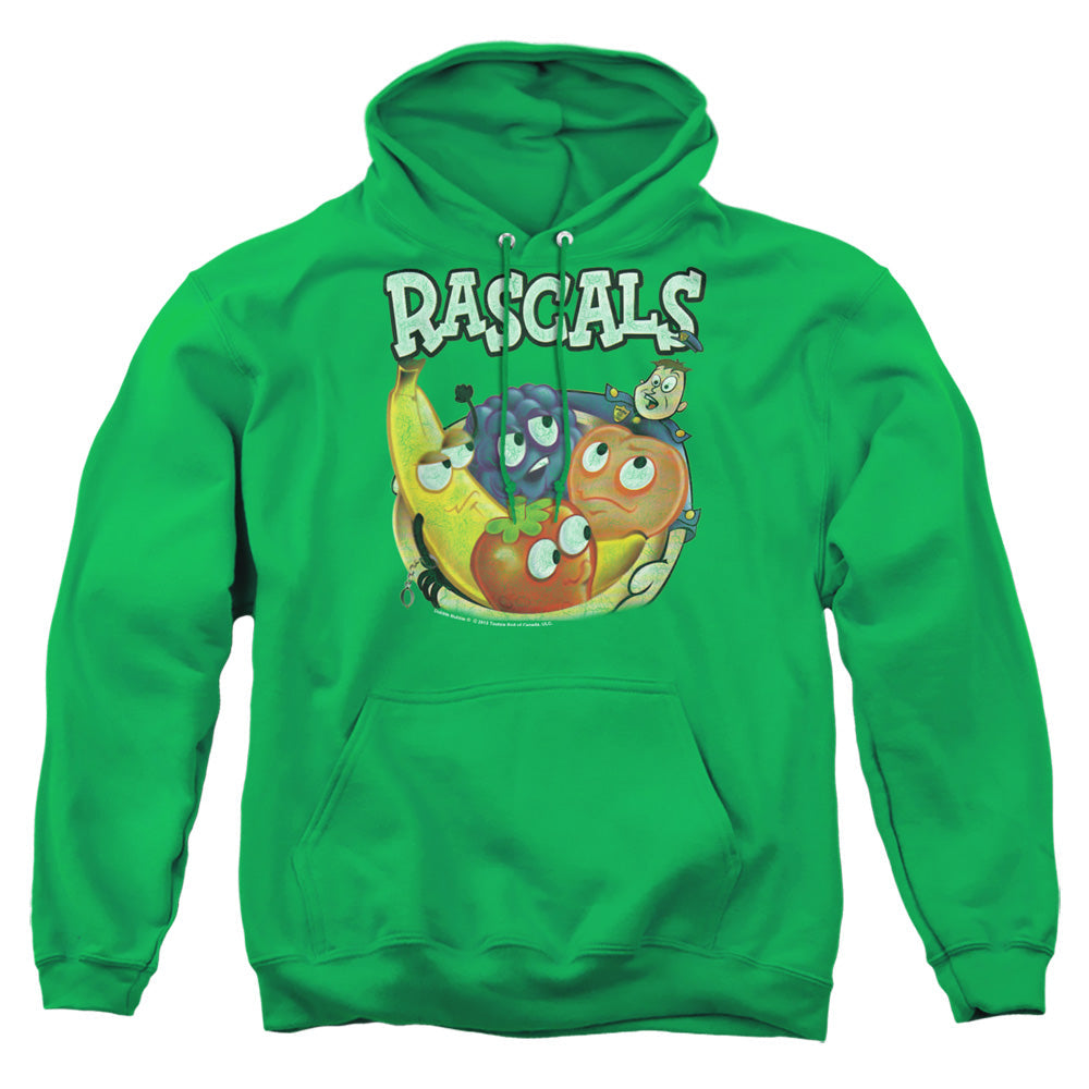 Dubble Bubble Rascals Mens Hoodie Kelly Green