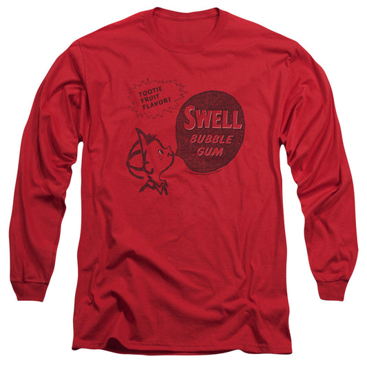 Dubble Bubble Swell Gum Mens Long Sleeve Shirt Red Officially Licensed