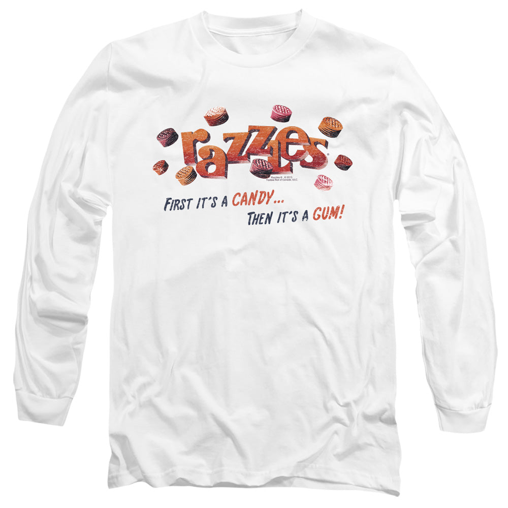 Dubble Bubble A Gum And A Candy Mens Long Sleeve Shirt White Officially Licensed