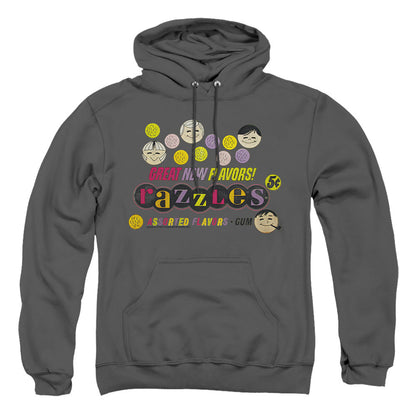 Dubble Bubble Razzles Retro Box Mens Hoodie Charcoal
