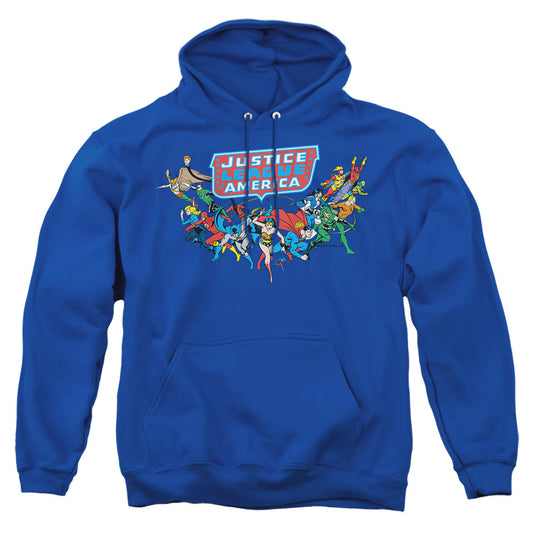 Dc Here They Come Mens Hoodie Royal