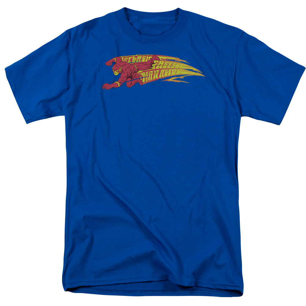 Dc Flash Fastest Man Alive Mens T Shirt Royal