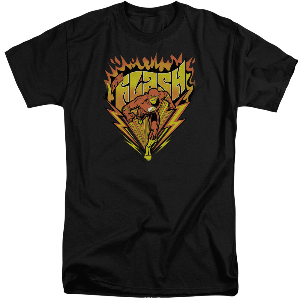 DC Comics Flash Blazing Speed Mens Tall T Shirt Adult Tall Black
